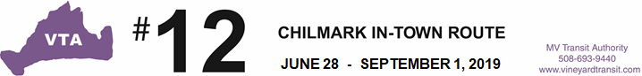 Menemsha Sunset Bus schedule header